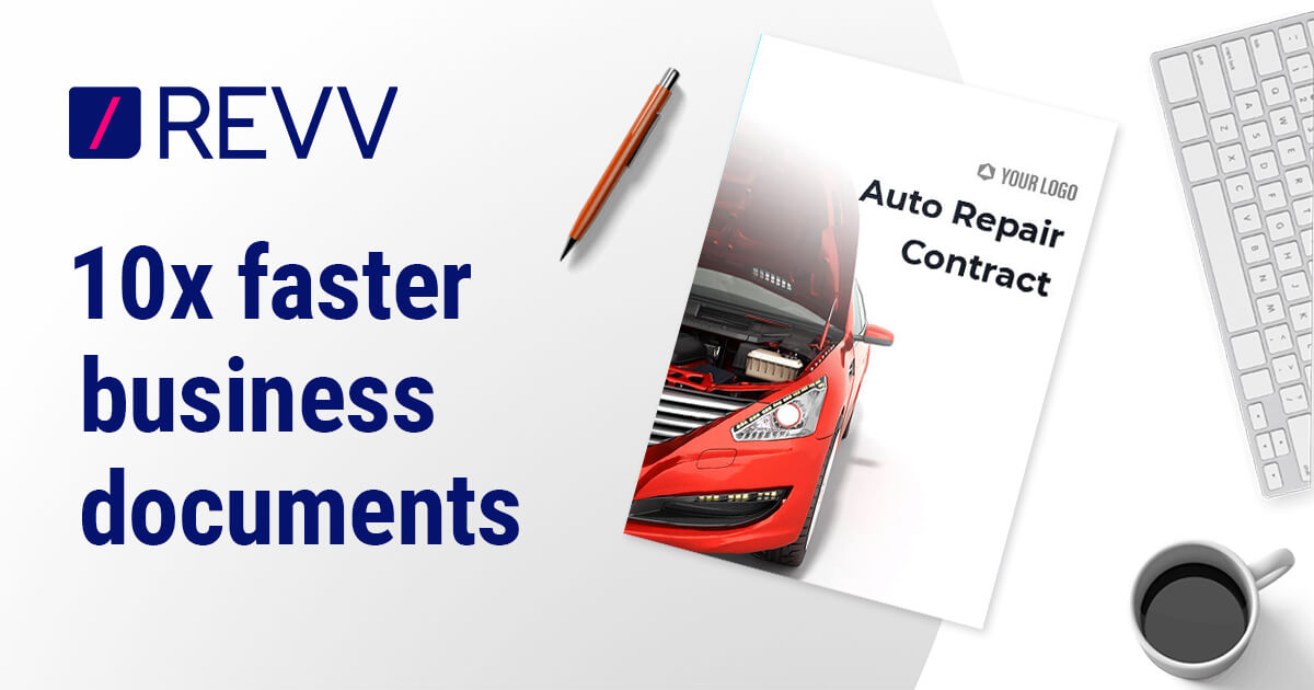 Free Auto Repair Contract Templates | Revv