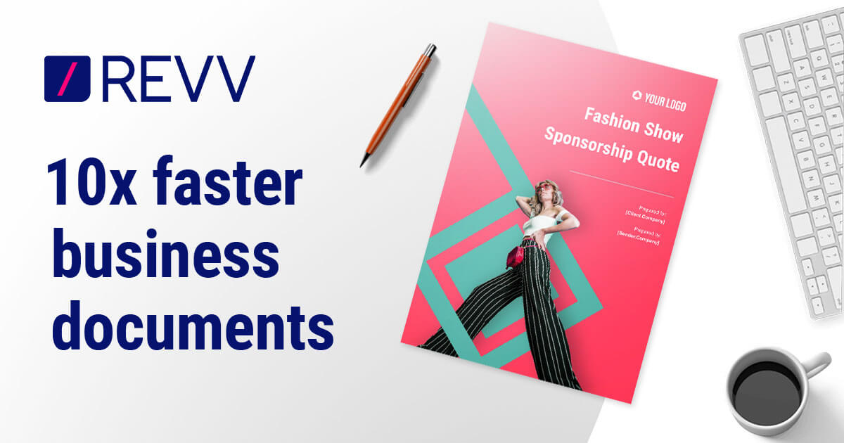 Free Fashion Show Sponsorship Quote Templates Revv