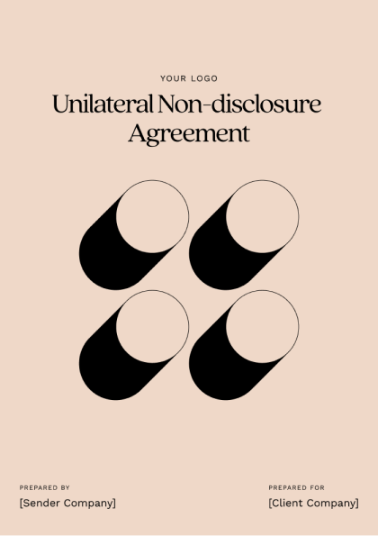 Independent Contractor Unilateral Non-disclosure Agreement - Free ...